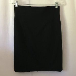 Kaufmanfranco Black Pencil Skirt, Full Back Zipper